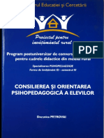 Consilierea Si Orientarea Psihopedagogica A Elevilor-D. Petrovai