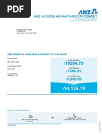 ANZ Bank Statement