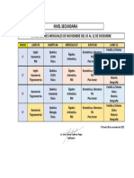 Cronograma de Evaluaciones de Noviembre Secundaria