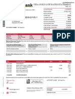 Visa Gold Low Rates Statement: Account Name MR John Doe