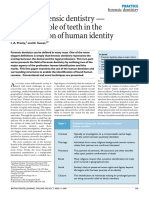 A Look at Forensic Dentistry - Part 1: The Role of Teeth in The Determination of Human Identity