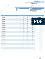 Packing List Model A