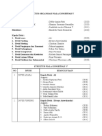 Struktur Organisasi Piala Konservasi V