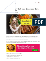 Cardápio Low Carb para Emagrecer Sem Passar Fome PDF