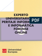 Experto Universitario en Peritaje Informático E Informática Forense Online