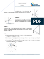 Vectores 2D: Resolución de 5 problemas de suma y descomposición de vectores