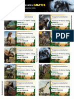 Etiquetas Escolares Dinosaurios Editables Gratis PDF