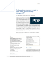 Traitements Des Syndromes Coronaires Aigus Avec Et Sans Sus-Décalage Du Segment ST