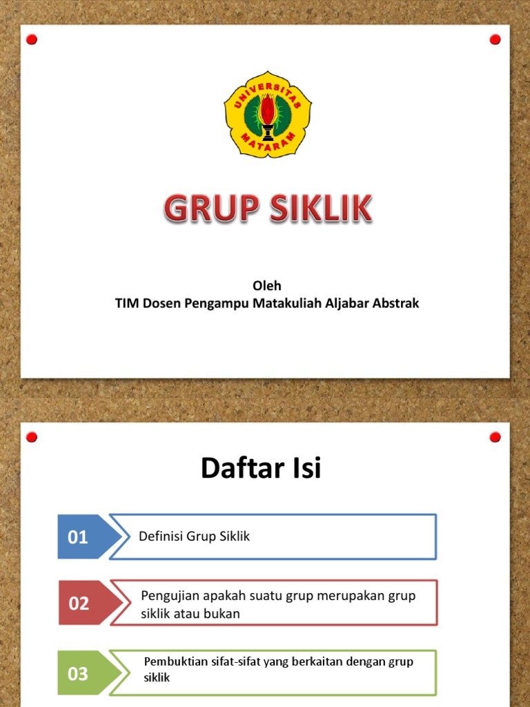 BAB 3. GRUP SIKLIK (2) | PDF