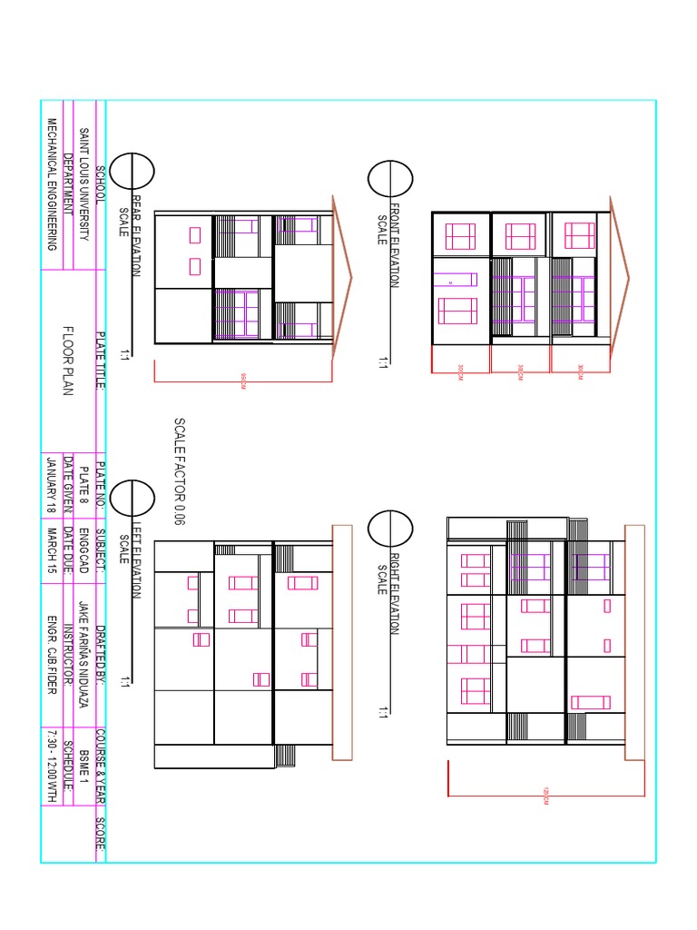 Mechanical Engineering Floor Plan Draft | PDF