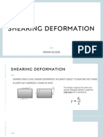 Shearing Deformation