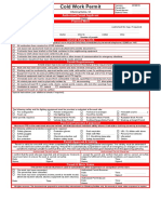D.07 - Cold Work Permit Form