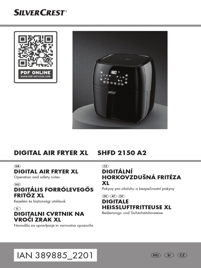 Air Fryer SilverCrest PDF Hot Dog Sausage