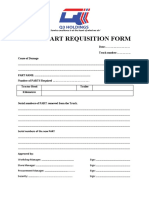 Spare Part Requsition Form