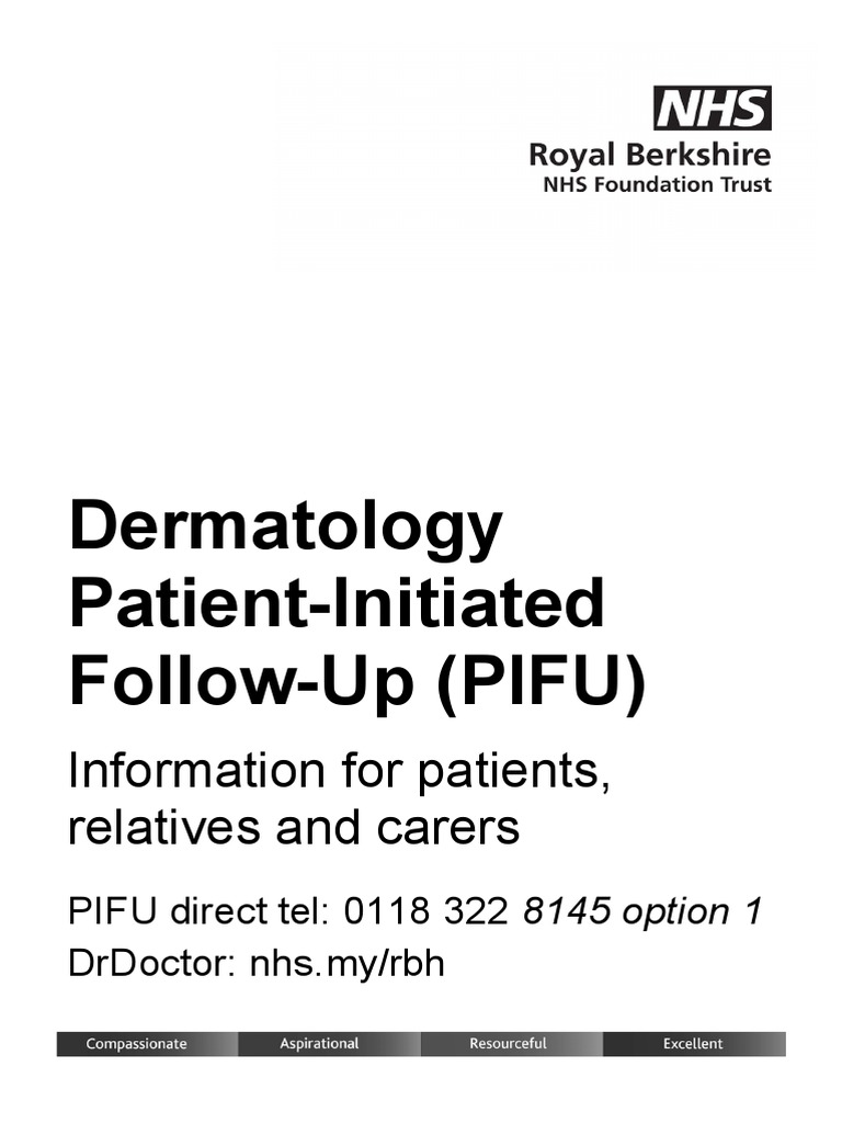 Managing skin conditions through patient initiated follow up a guide
