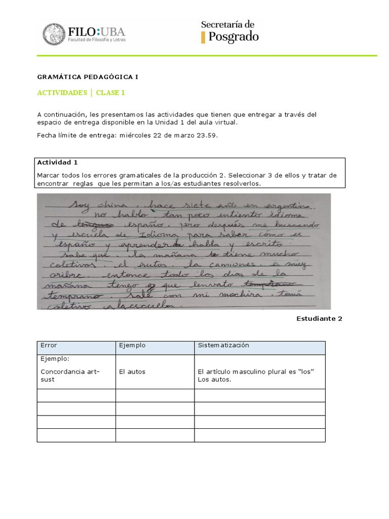 Actividades - Clase 1. | PDF | Crecimiento personal y profesional