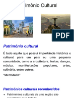 Patrimonio Cultural - Itinerário