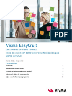 Visma Easycruit: Lanzamiento de Visma Connect: Inicio de Sesión Con Doble Factor de Autenticación para Visma Easycruit
