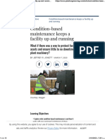 Condition-Based Maintenance Keeps A Facility Up and Running Plant Engineering PDF