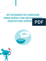 Actividades de Lenguaje para Ninos Con Necesidades Educativas Especiales 1 PDF
