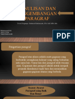 Penulisan Dan Pengembangan Paragraf