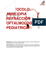 Protocolo Ambliopia y Refraccion Oftalmologica Pediátrica