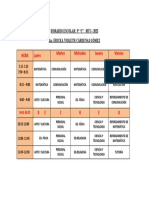 Horario 3ro C