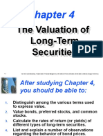 Chapter 4 The Valuation of Long Term Securities