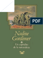 Un Capricho de La Naturaleza NADINE GORDIMER PDF