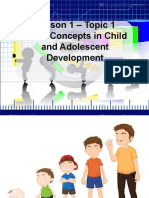 Lesson 1 - (Basic Concepts in Child and Adolescent Development)