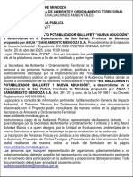 Mod 1° y 3° Publicación Convocatoria Audiencia Pública - BALLOFET