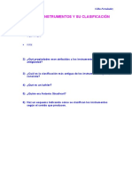 Tema 3: Instrumentos Y Su Clasificación: Instrumento: Organología: Nota