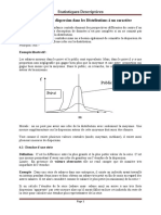 Statistiques Descriptives: Chapitre 4: La Dispersion Dans Les Distributions À Un Caractère