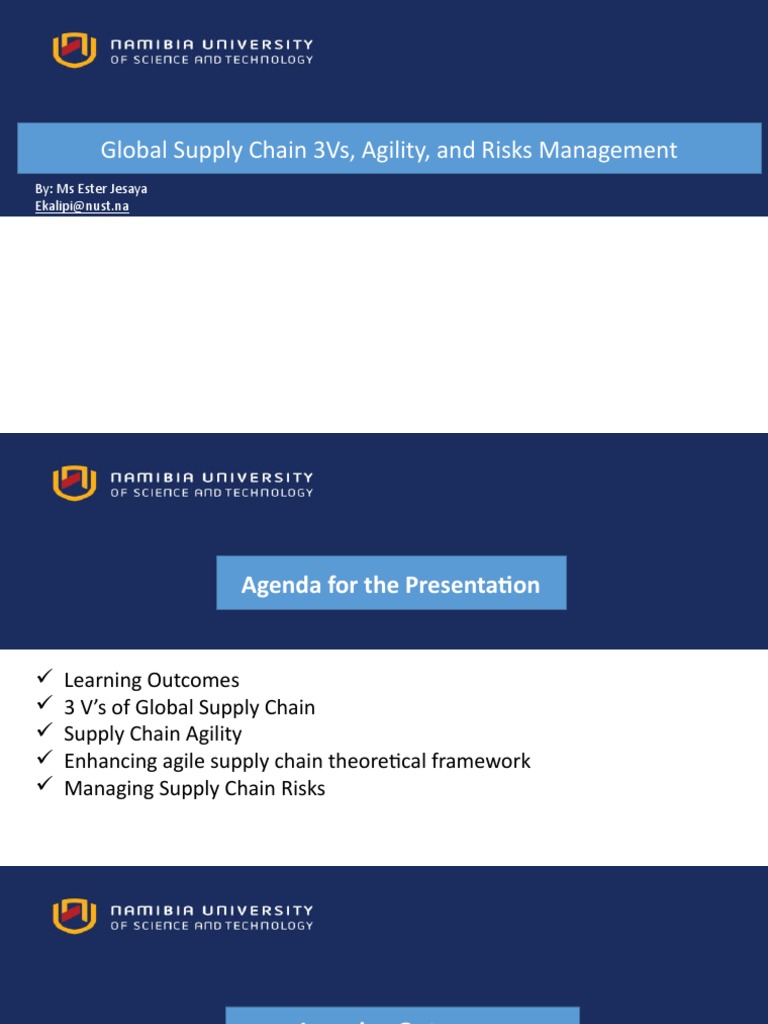 Global Supply Chain: 3Vs and Agility Insights | PDF | Supply Chain ...