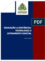 Educação A Distância - Tecnologia e Letramento Digital - Módulo PDF