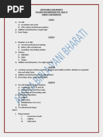 Maths Syllabus PDF