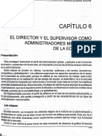 El Director y El Supervisor Como Administradores Modernos de La Educacion PDF