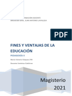 Fines y Ventajas de La Educación PDF