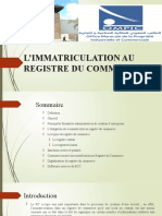 Immatriculation au RCCM : Guide Pratique | PDF | Droit privé