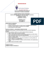 Assessment 5 - EHHMT2A - Memorandum