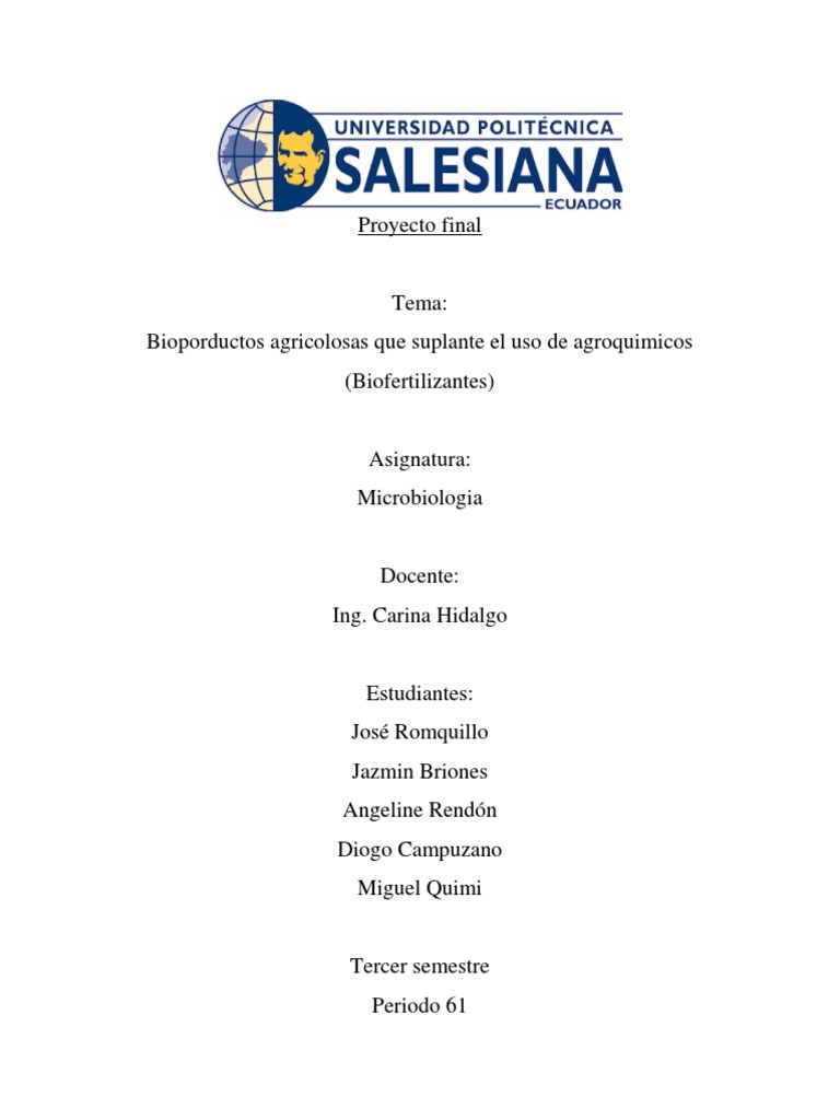 Proyecto Final Microbiologia | PDF