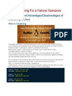 Linux Clustering For A Failover Scenarios