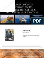 A Presentation On Corporate Social Responsibility at Oil