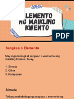 Elemento NG Maikling Kwento