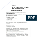 Guía de aprendizaje para 8vo básico con actividades de lenguaje denotativo y connotativo