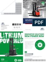 A Series High Range Stand-On Pallet Stacker With Initial Lift