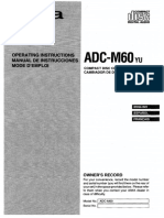 Aiwa ADC M60 Owners Manual