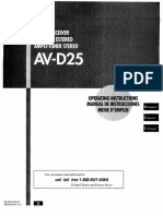 Aiwa AV D25 Owners Manual