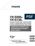 Aiwa-VX-S135U-Owners-Manual