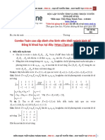 Bài 3 - ĐỘC LẬP TUYẾN TÍNH VÀ PHỤ THUỘC TUYẾN TÍNH